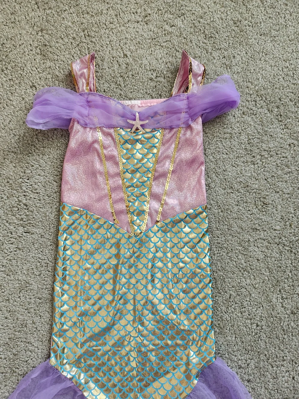 Girls Mermaid Dress Halloween Costume - 4T